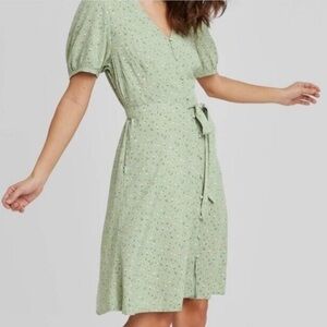 Universal Thread Green Floral Dress - Size XS